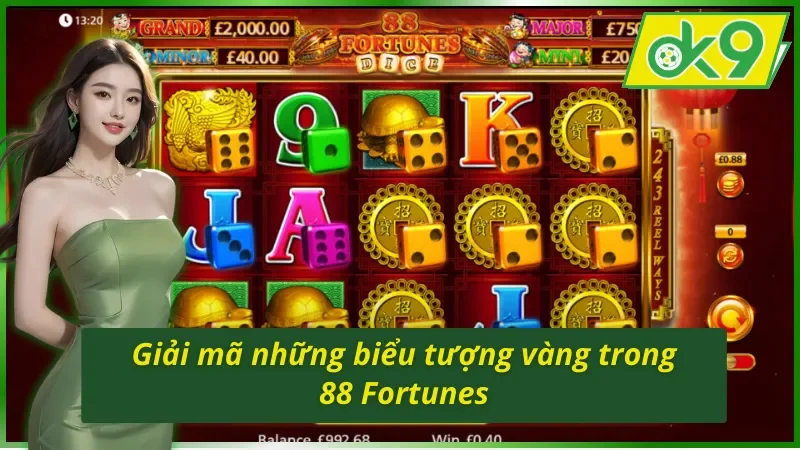 88 Fortunes OK9 và biểu tượng vàng đặc biệt