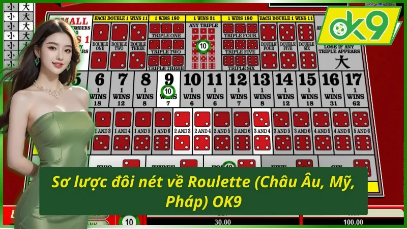Khái quát sơ lược về Roulette (Châu Âu, Mỹ, Pháp) OK9